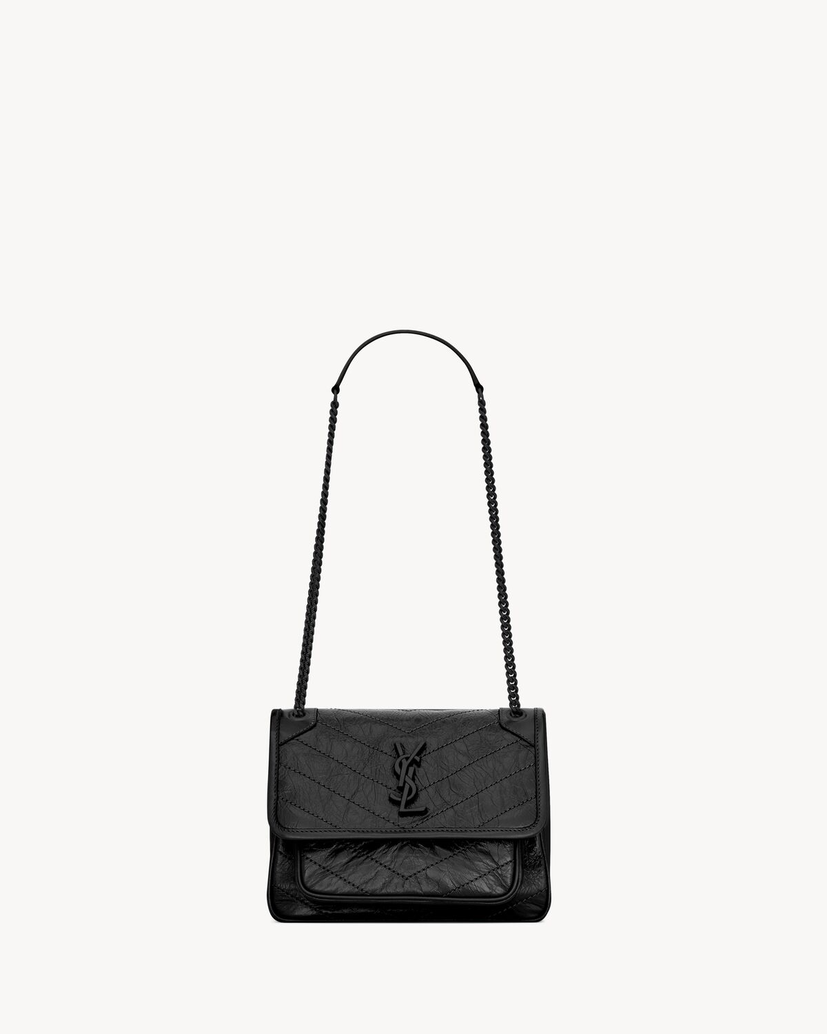 NIKI Baby in Vintage Leather - Black