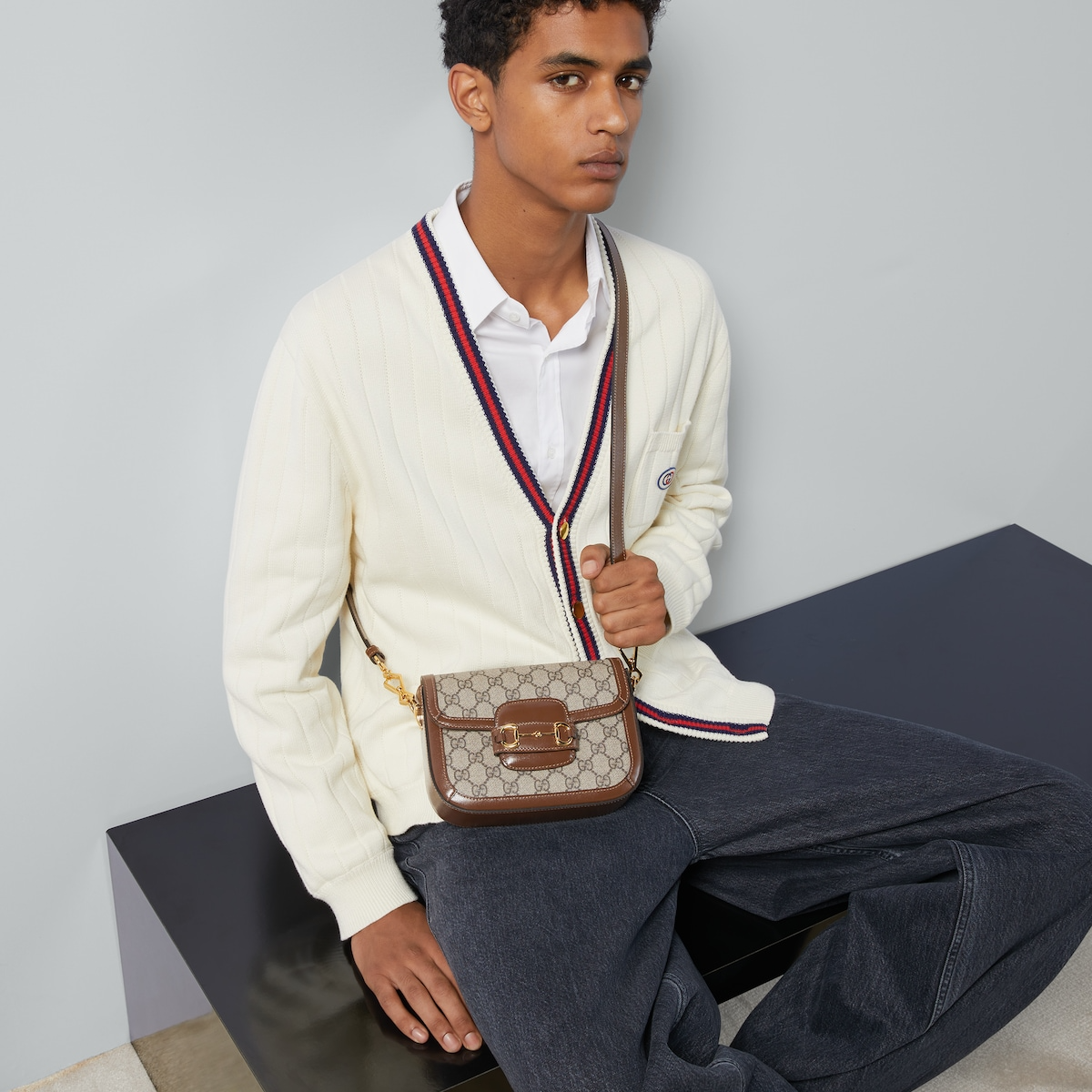 Gucci Horsebit 1955 Shoulder Bag - GG Supreme