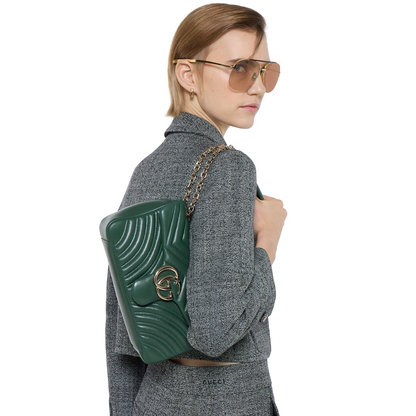 GG Marmont Shoulder Bag - Green