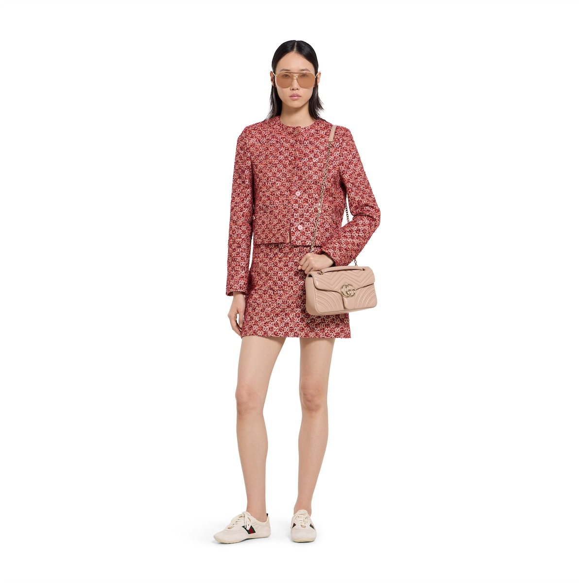 GG Marmont Shoulder Bag - Pink Beige