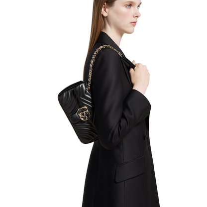 GG Marmont Shoulder Bag - Black