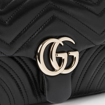 GG Marmont Shoulder Bag - Black
