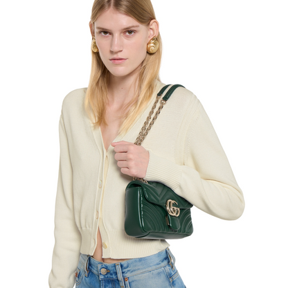 GG Marmont Shoulder Bag - Green
