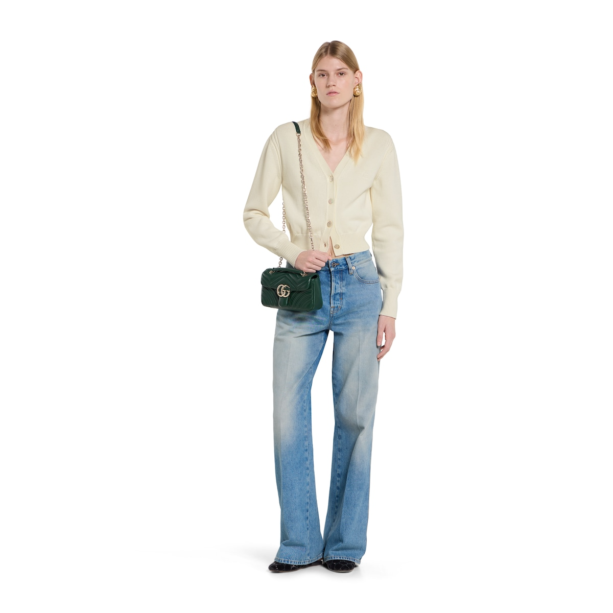 GG Marmont Shoulder Bag - Green