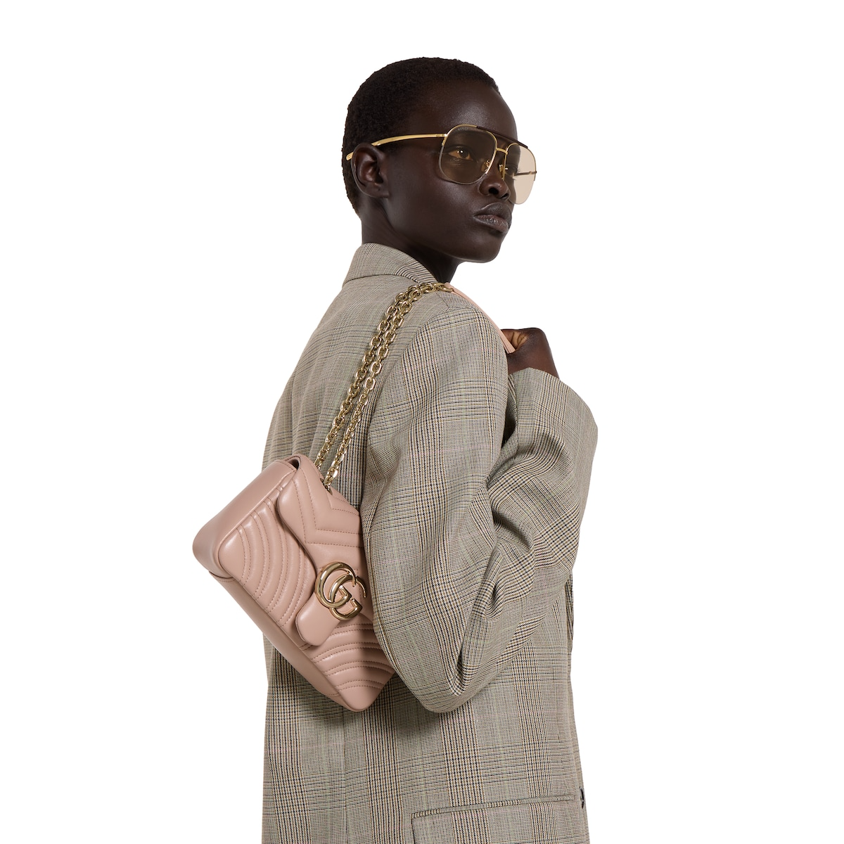 GG Marmont Shoulder Bag - Pink Beige