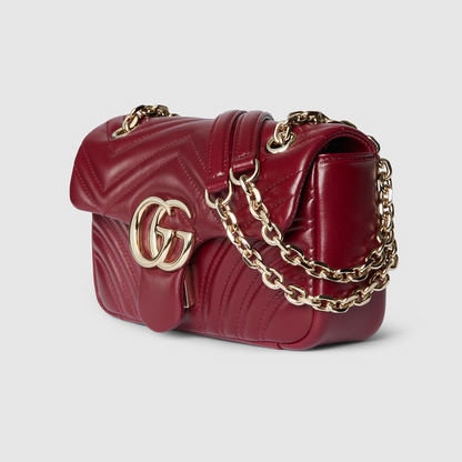 GG Marmont Shoulder Bag -  Rosso Ancora Red