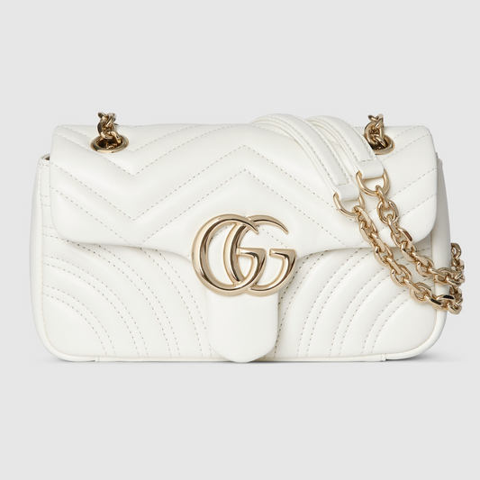 GG Marmont Shoulder Bag - White