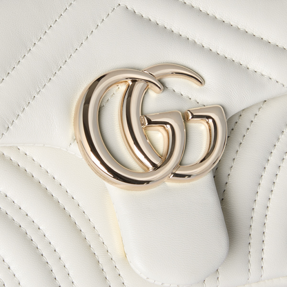 GG Marmont Shoulder Bag - White