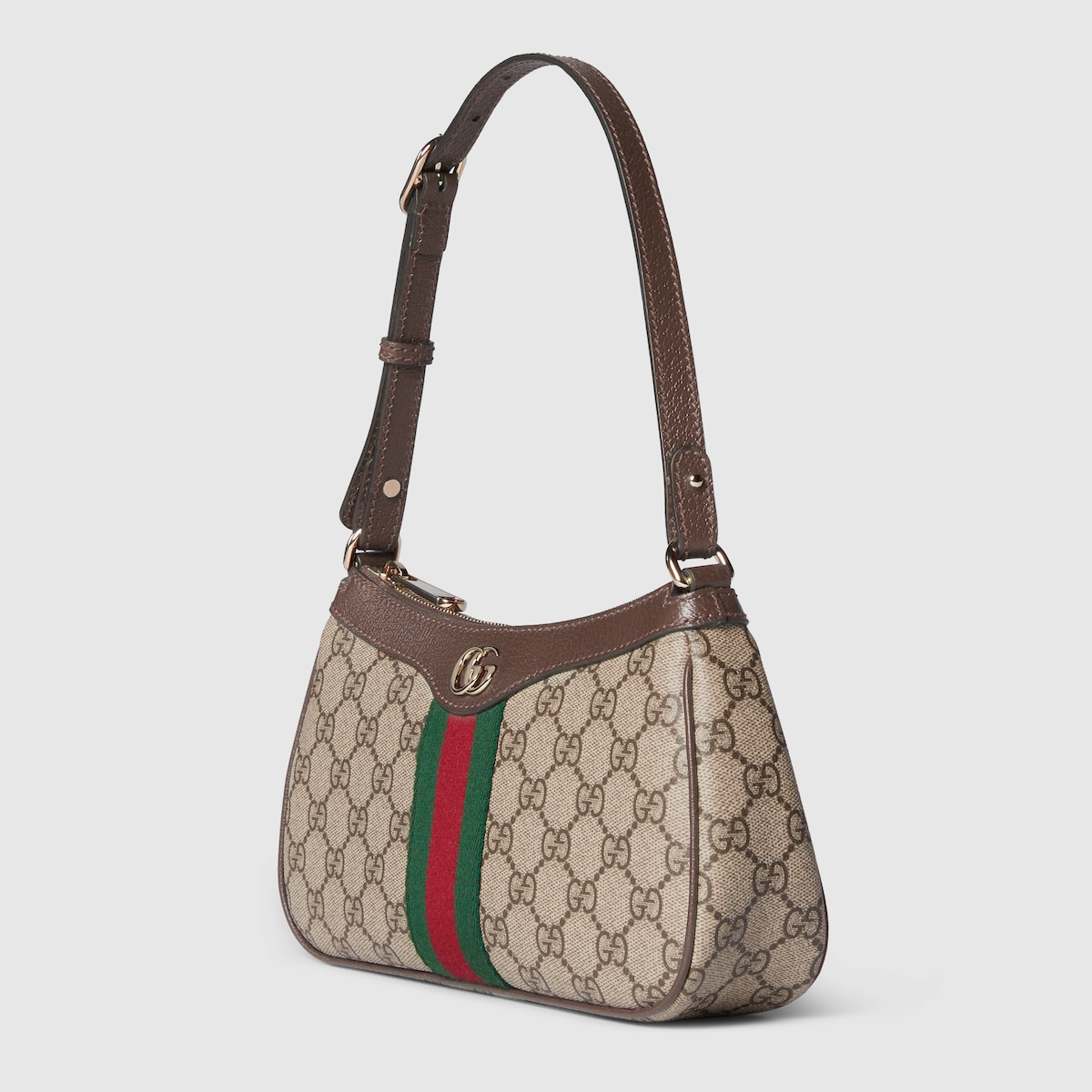 Ophidia Small Shoulder Bag - Beige and Brown