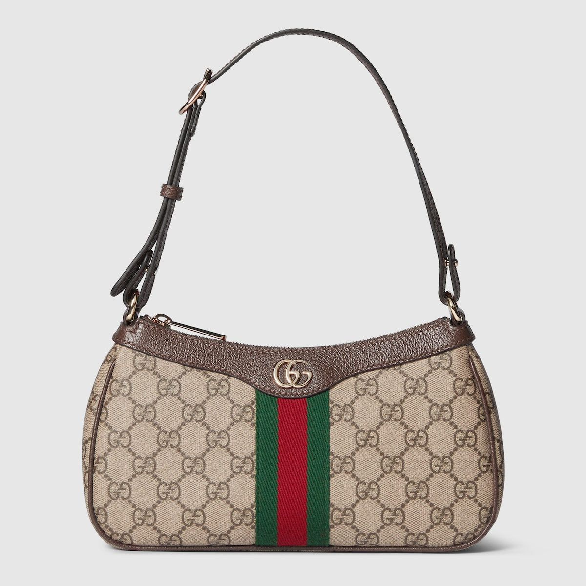 Ophidia Small Shoulder Bag - Beige and Brown