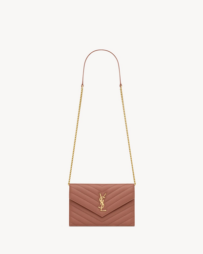 Cassandre Envelope Chain Wallet In Lambskin