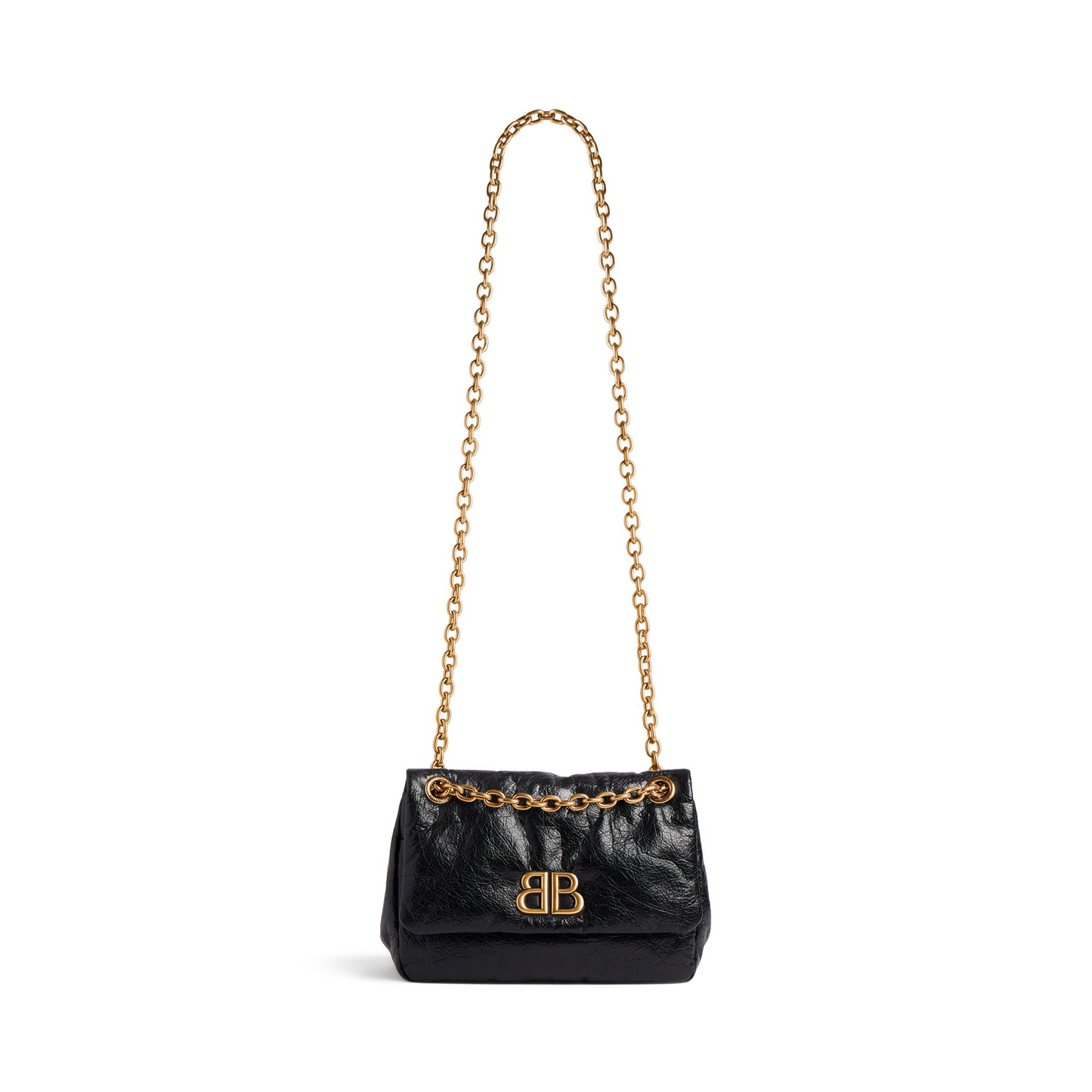 Monaco Bag Mini in Black - Aged Gold Hardware