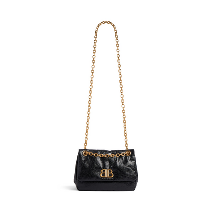 Monaco Bag Mini in Black - Aged Gold Hardware