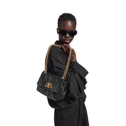 Monaco Bag Mini in Black - Aged Gold Hardware