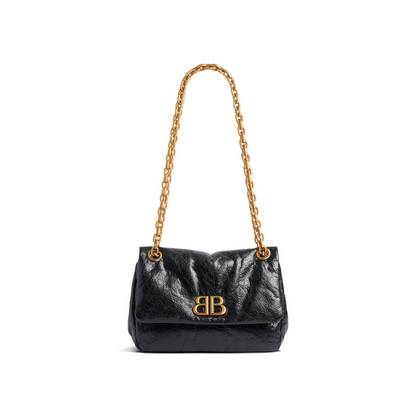 Monaco Bag Mini in Black - Aged Gold Hardware
