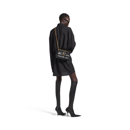 Monaco Bag Mini in Black - Aged Gold Hardware