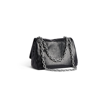 Monaco Bag Mini in Black - Aged Silver Hardware