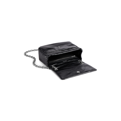 Monaco Bag Mini in Black - Aged Silver Hardware