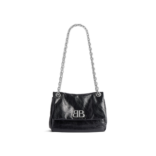 Monaco Bag Mini in Black - Aged Silver Hardware