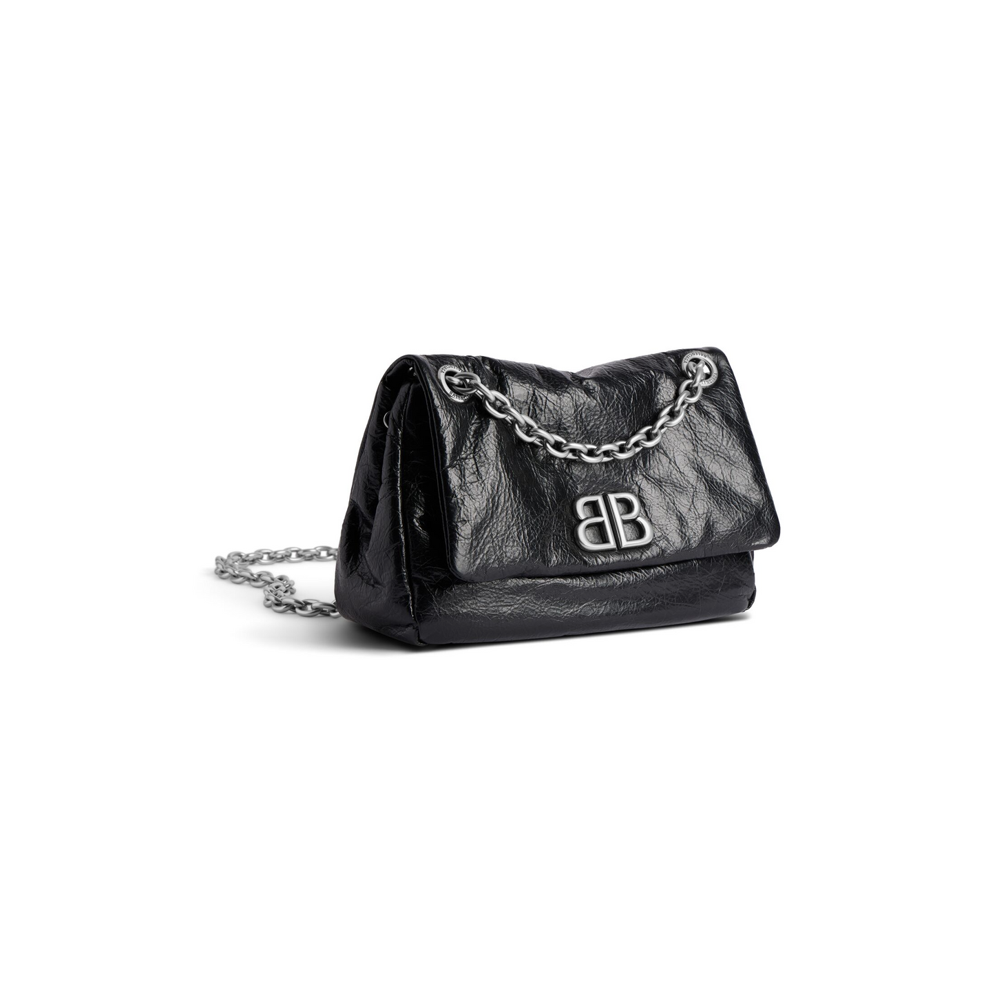 Monaco Bag Mini in Black - Aged Silver Hardware