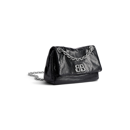 Monaco Bag Mini in Black - Aged Silver Hardware