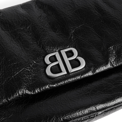 Monaco Bag Mini in Black - Aged Silver Hardware