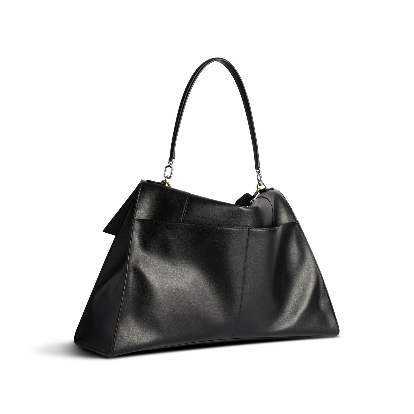 Hourglass Soft Handbag Large in Black
