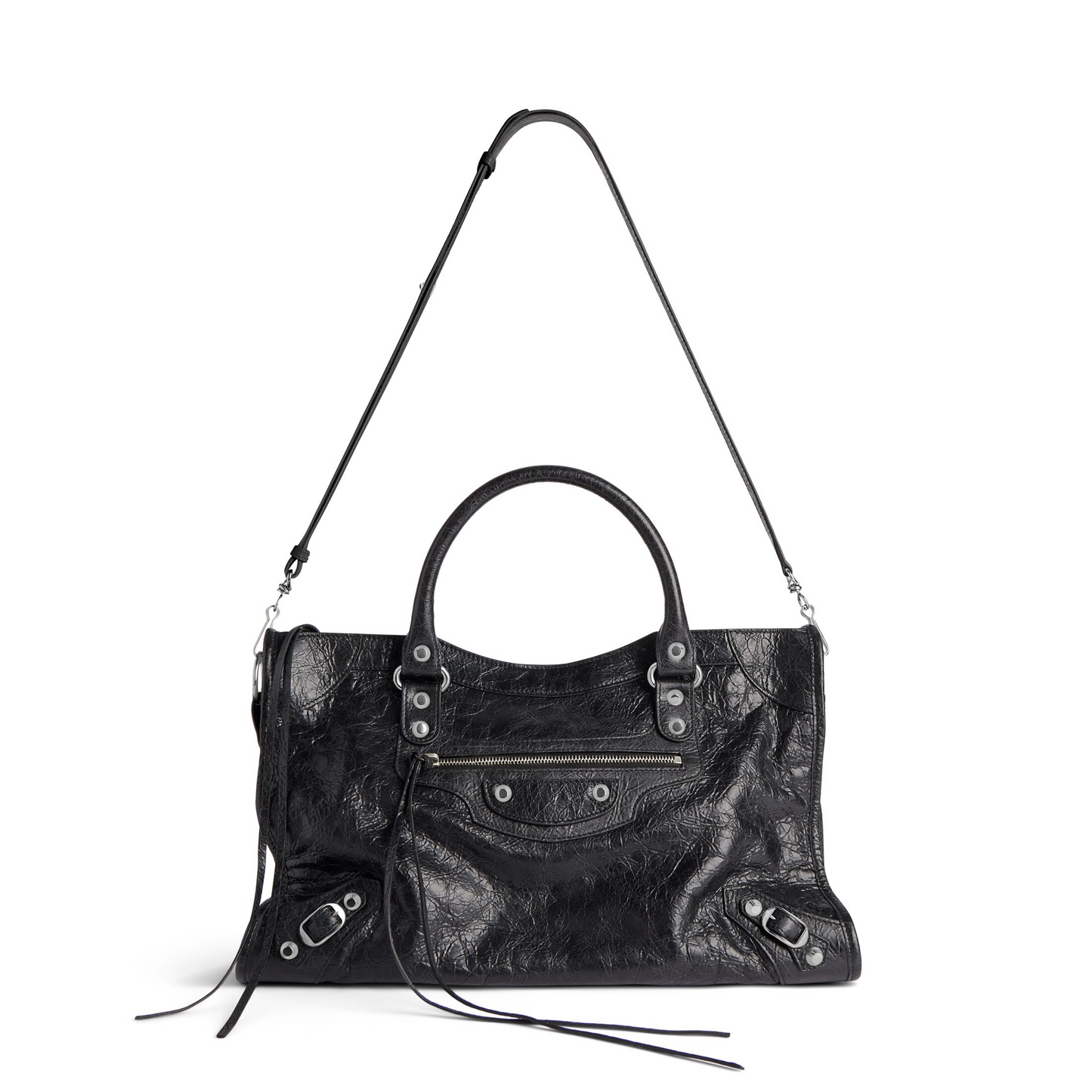 Le City Bag Medium - Shiny Silver Hardware