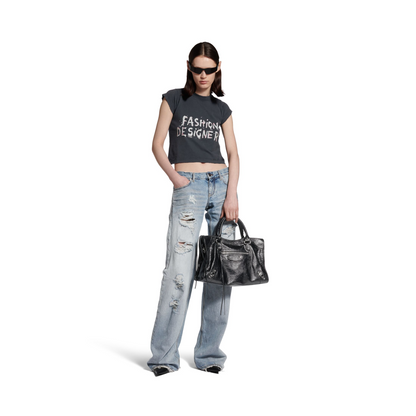 Le City Bag Medium - Shiny Silver Hardware