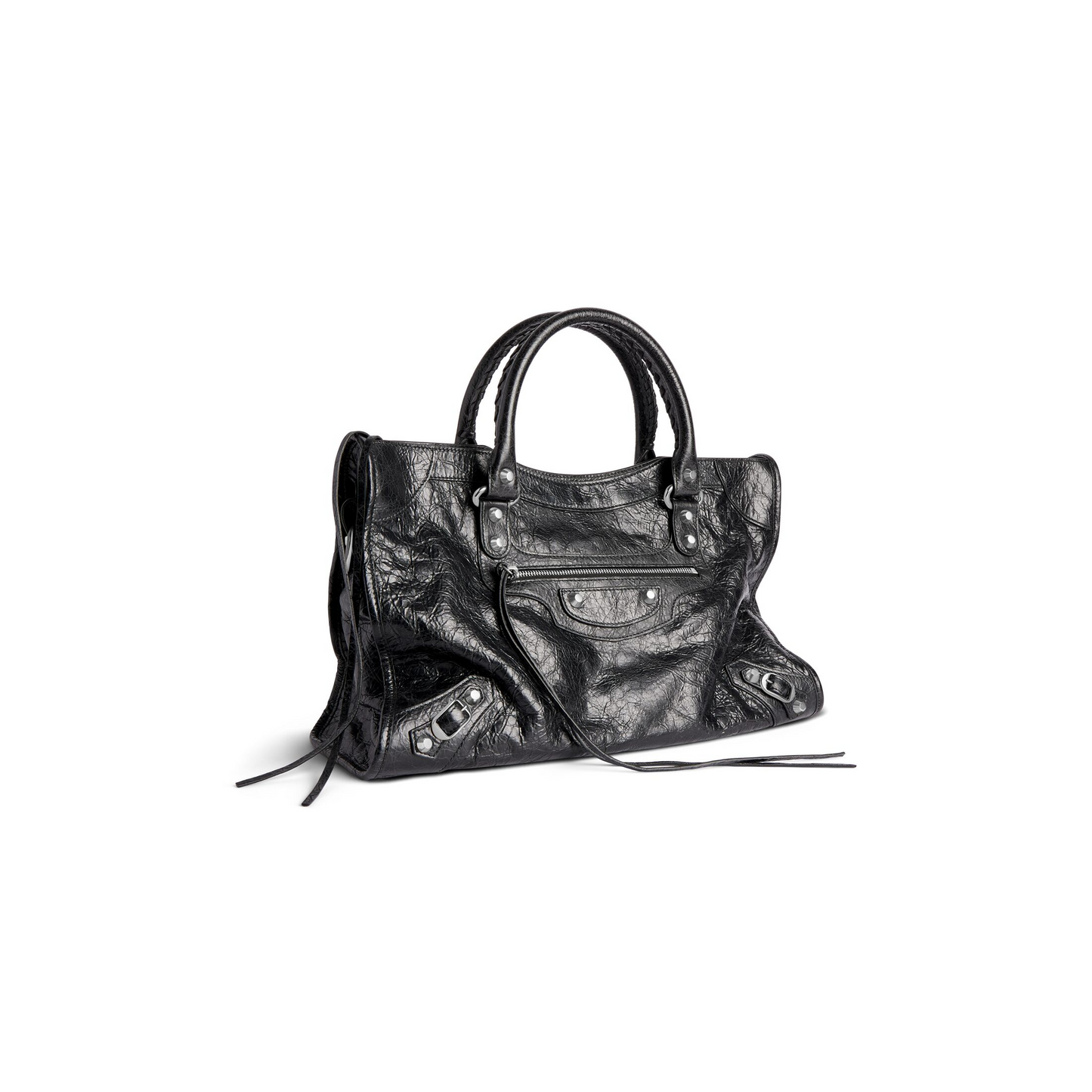 Le City Bag Medium - Shiny Silver Hardware