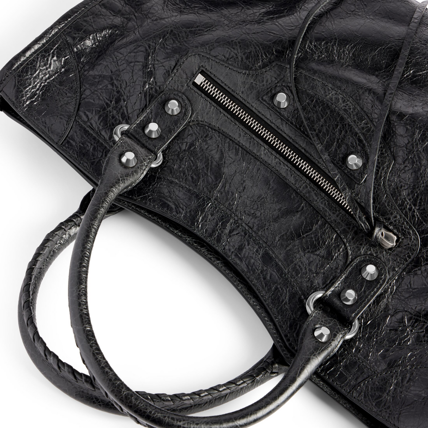 Le City Bag Medium - Shiny Silver Hardware