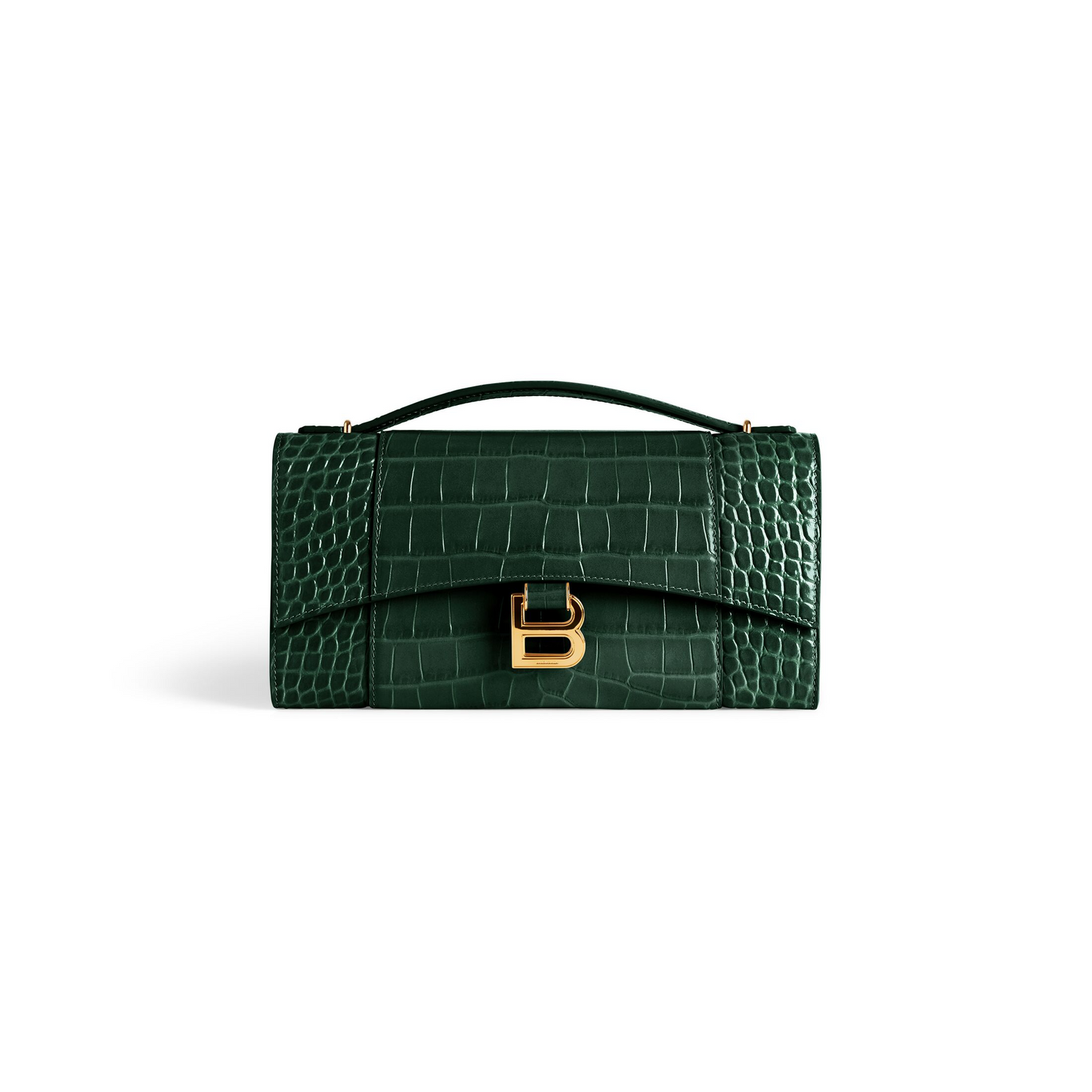 Hourglass Pochette With Chain - Shiny Gold Hardware