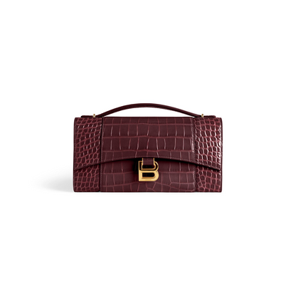 Hourglass Pochette With Chain - Shiny Gold Hardware