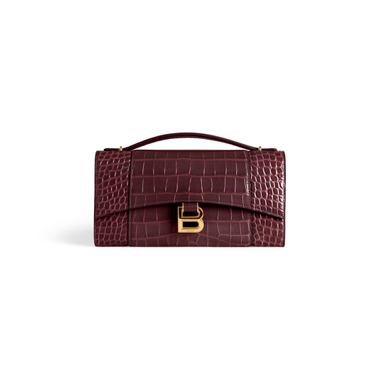 Hourglass Pochette With Chain - Shiny Gold Hardware