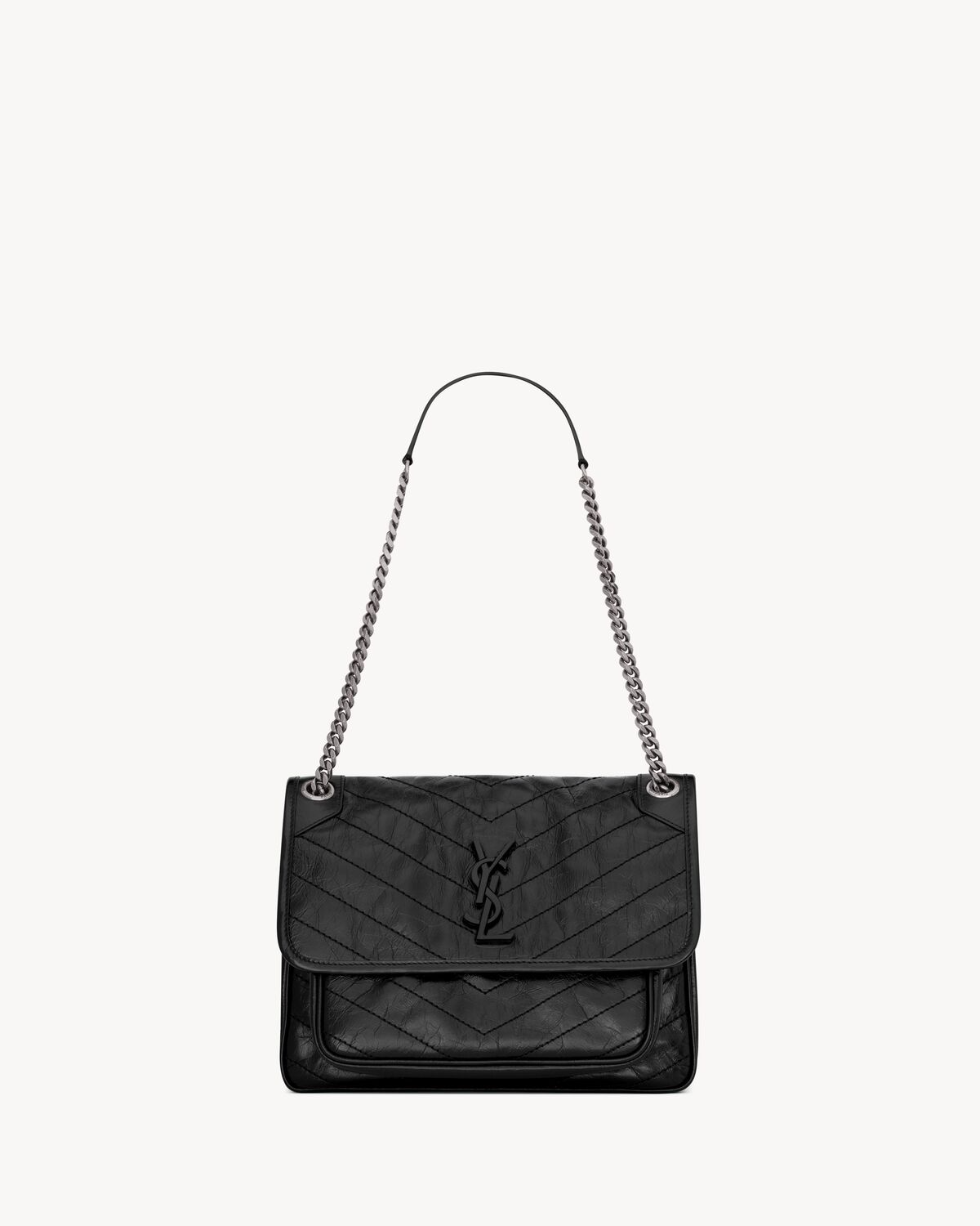 NIKI Medium in Vintage Leather - Brushed Palladium Hardware