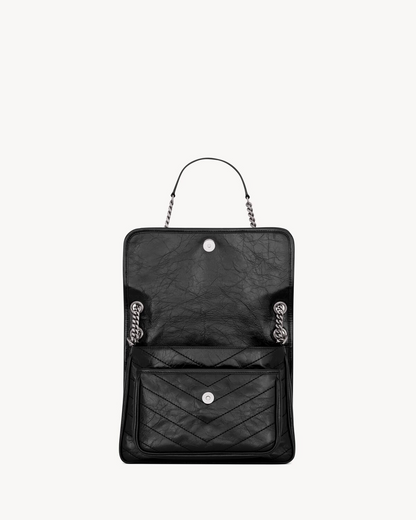 NIKI Medium in Vintage Leather - Brushed Palladium Hardware