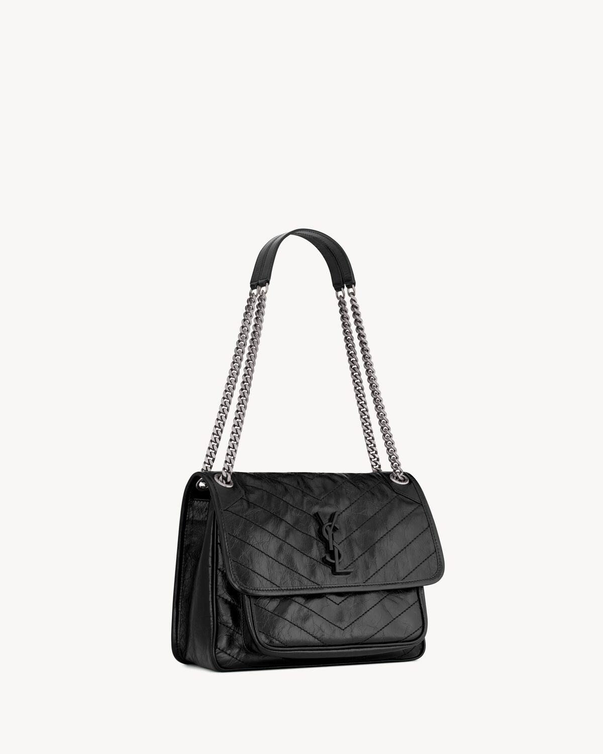 NIKI Medium in Vintage Leather - Brushed Palladium Hardware
