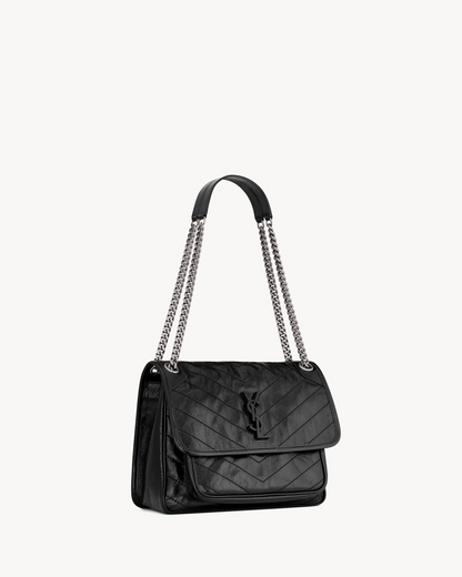 NIKI Medium in Vintage Leather - Brushed Palladium Hardware