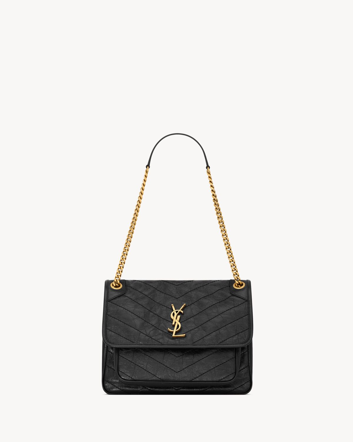 NIKI Medium in Vintage Leather - Black