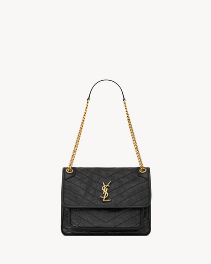 NIKI Medium in Vintage Leather - Black