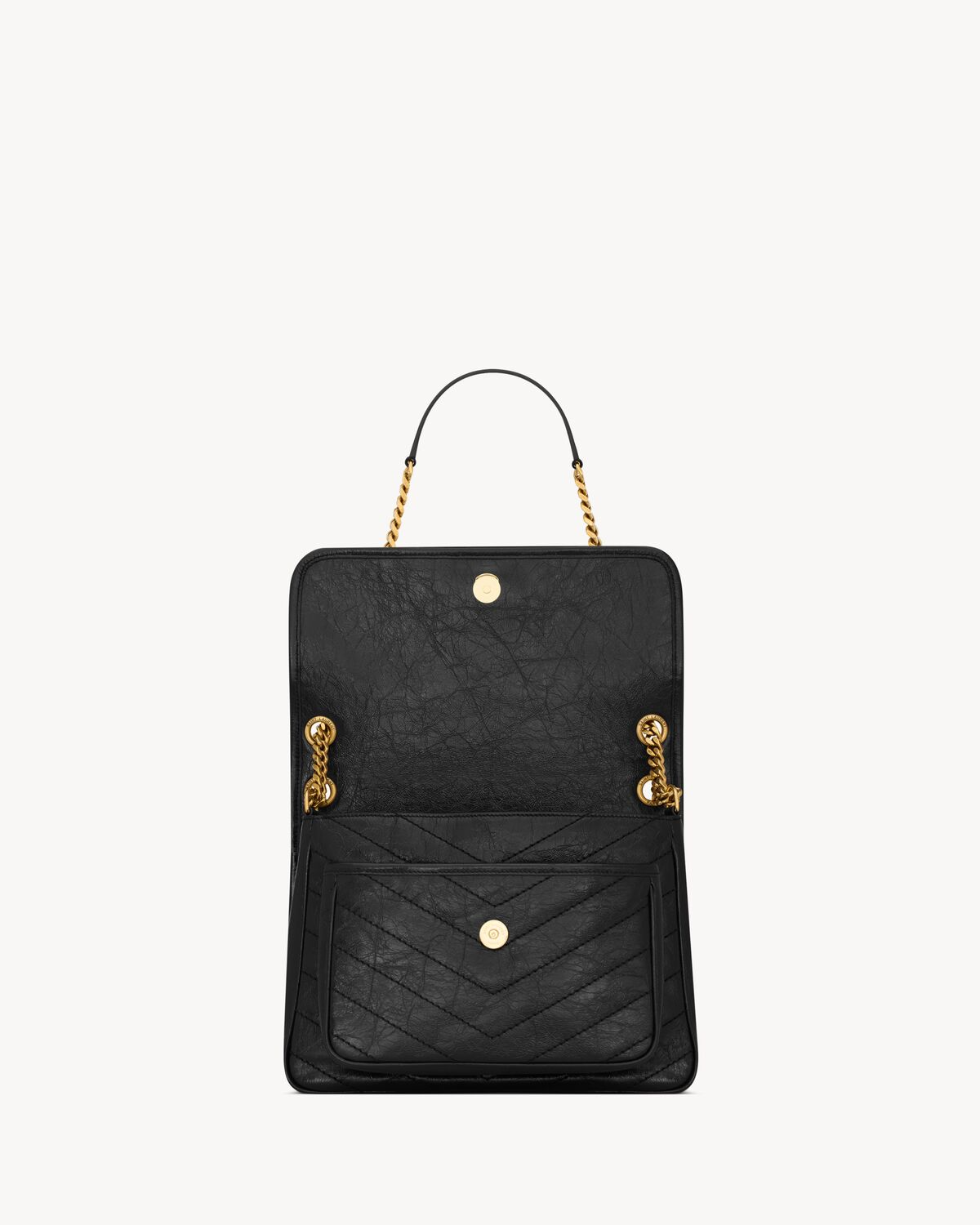 NIKI Medium in Vintage Leather - Black