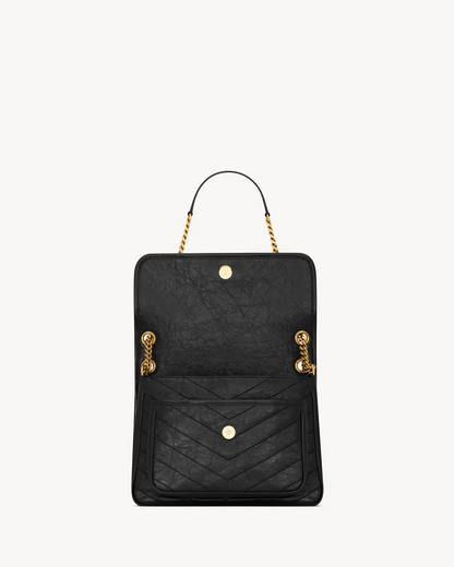 NIKI Medium in Vintage Leather - Black