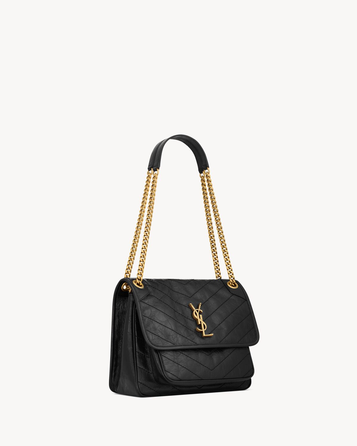 NIKI Medium in Vintage Leather - Black