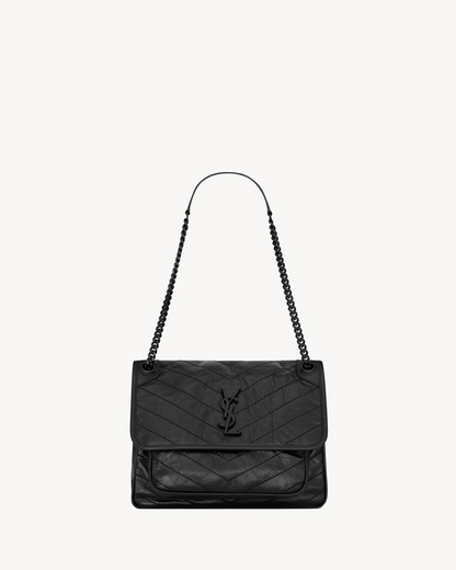 NIKI Medium in Vintage Leather - Black