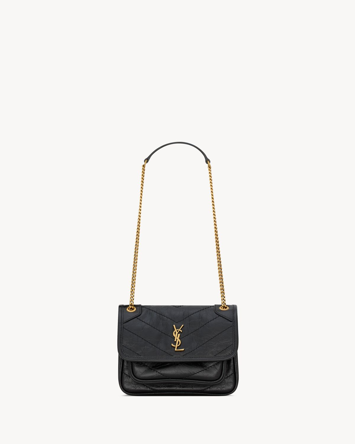 NIKI Baby in Vintage Leather - Black