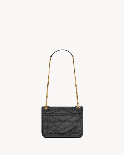 NIKI Baby in Vintage Leather - Black
