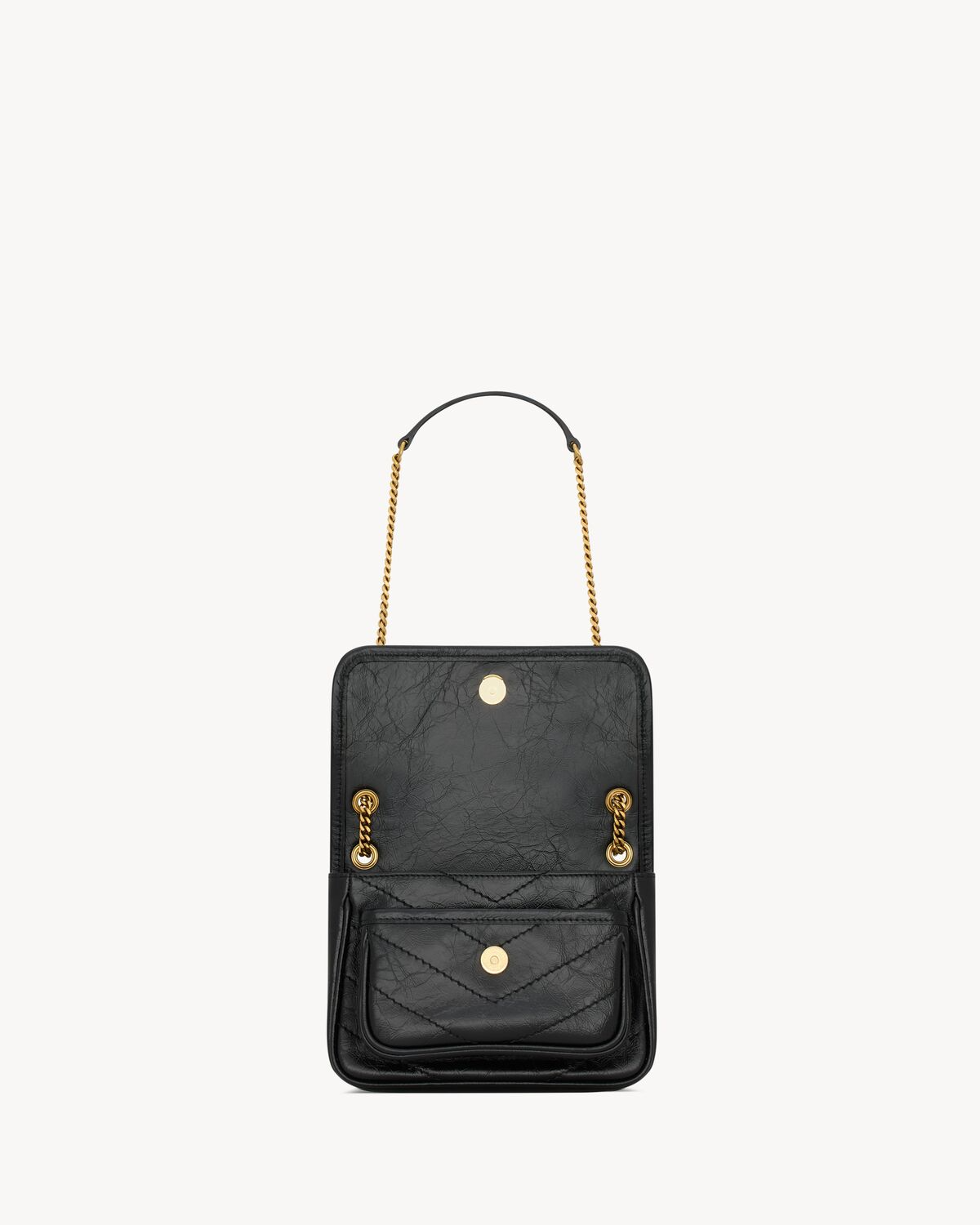 NIKI Baby in Vintage Leather - Black