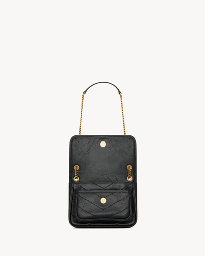 NIKI Baby in Vintage Leather - Black