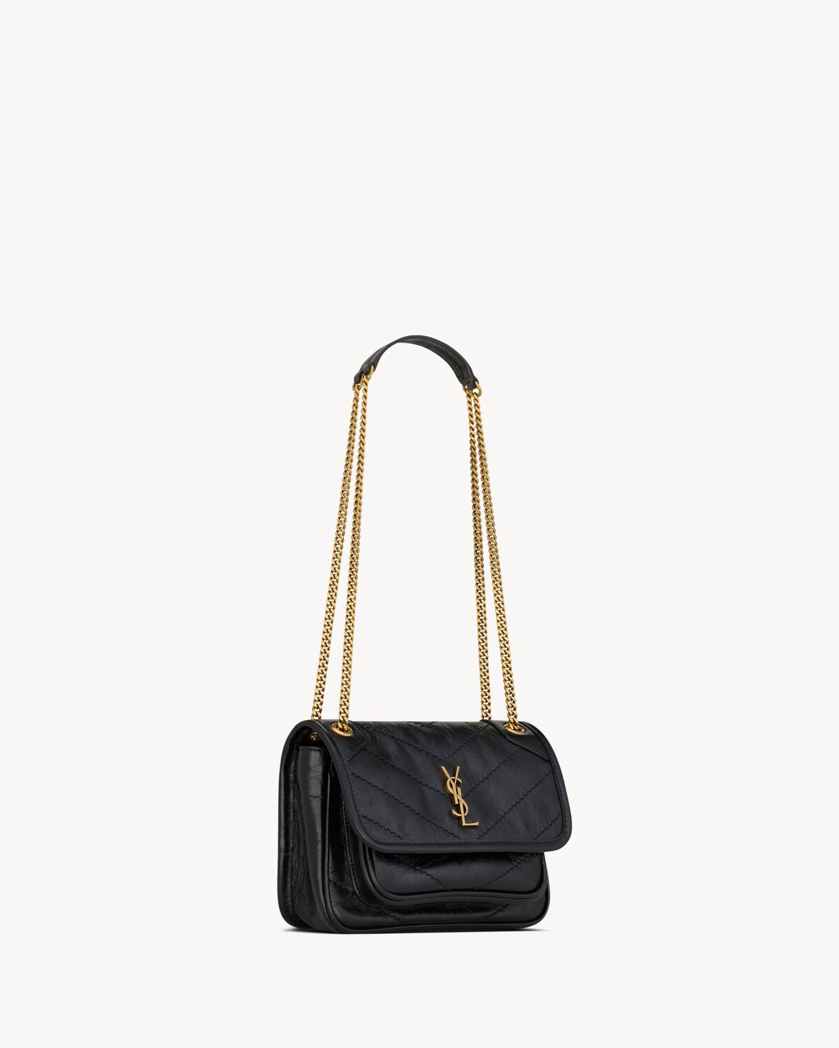 NIKI Baby in Vintage Leather - Black
