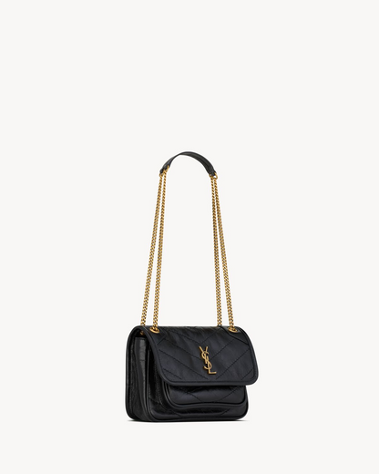 NIKI Baby in Vintage Leather - Black